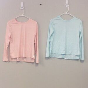 Avia Girls Long Sleeve Hi-Lo Active Tops, L 10-12